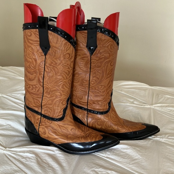 Donald J. Pliner cowboy boots size 38 - Picture 2 of 6